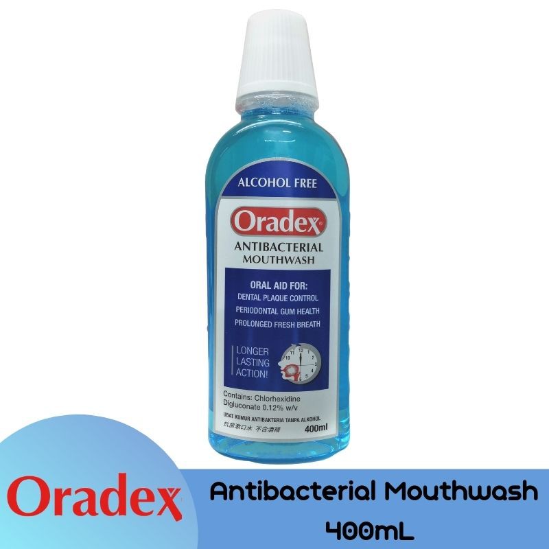 Oradex Antibacterial Mouthwash 400ml Shopee Malaysia