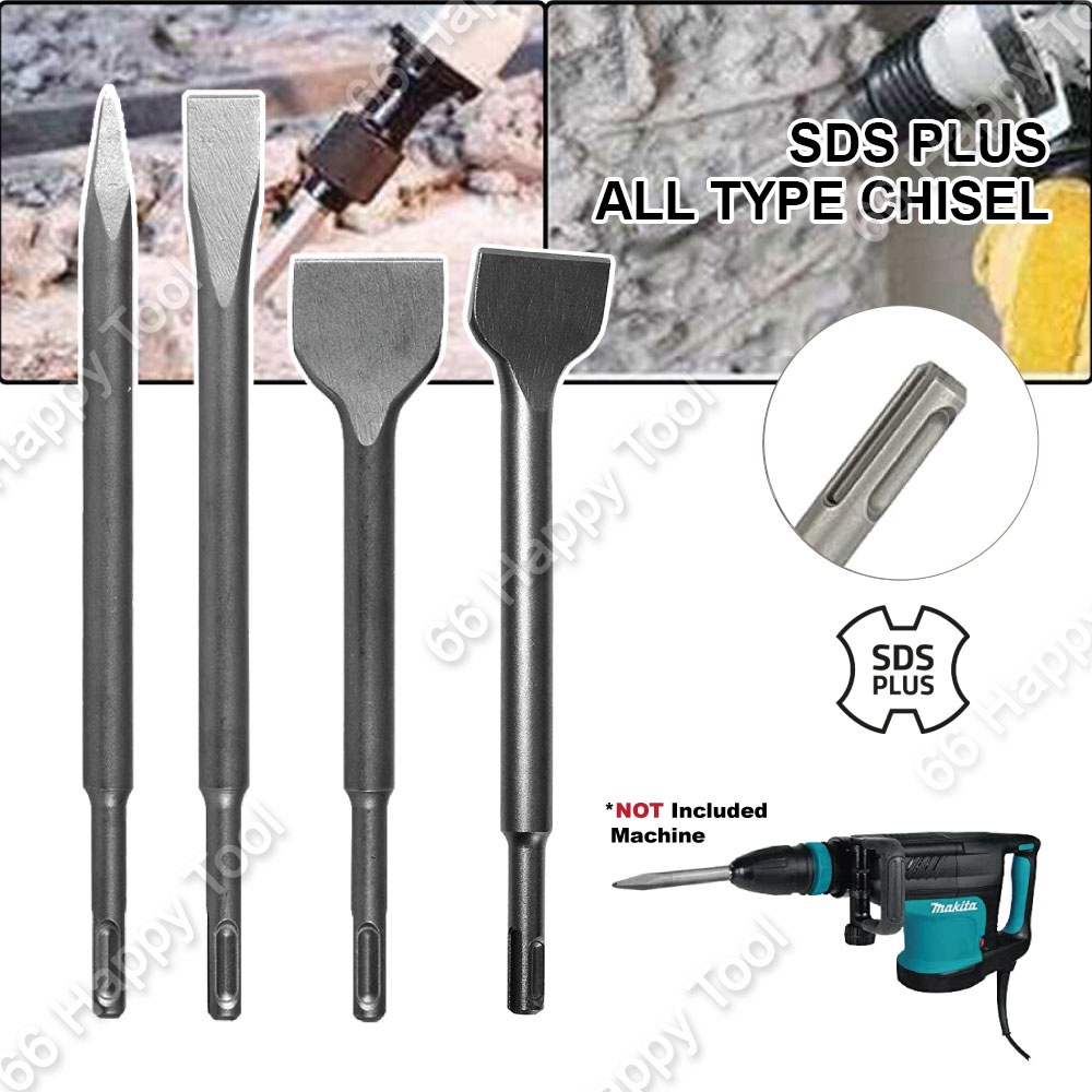 SDS Plus Concrete Chisel All Type Flat / Point / Scaling / Bent