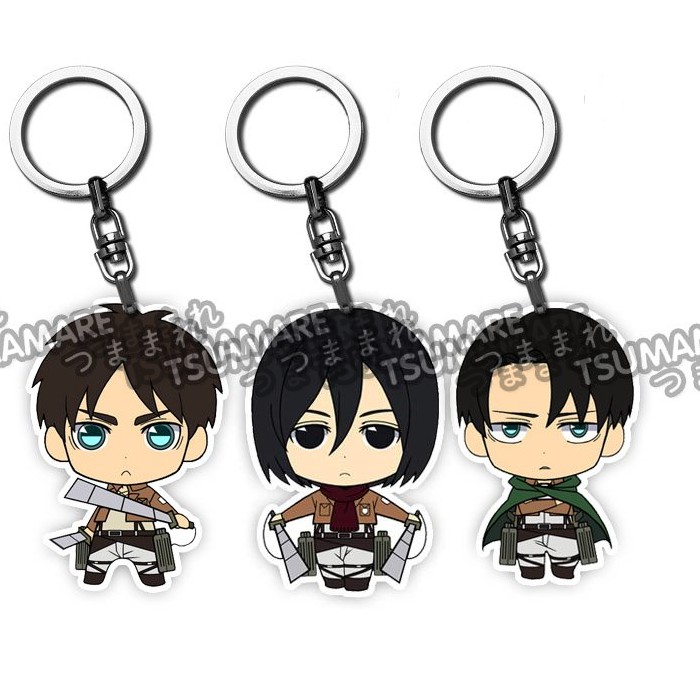 5-6cm Anime Attack on Titan Characters Acrylic Keychain for Fans | Shopee  Malaysia