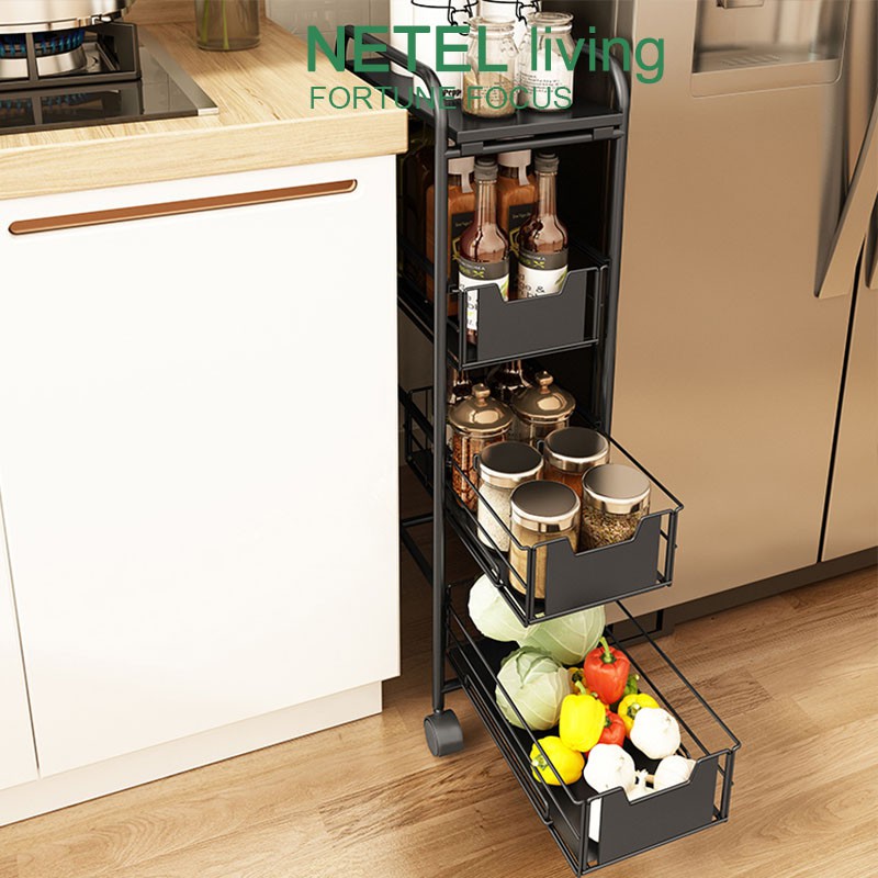 Rak Bertingkat Rak Dapur Rak Hiasan Rak Deco Kitchen Organizer Trolley Rack Storage Racks