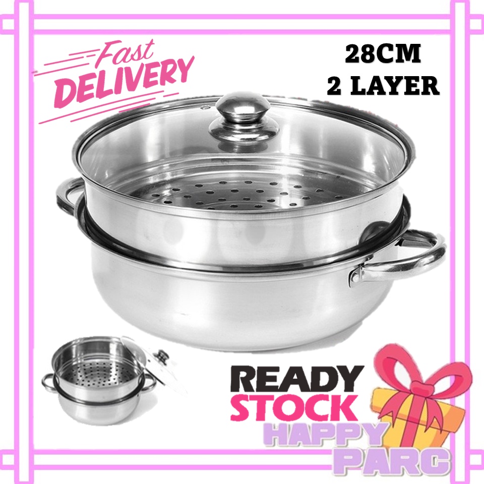 PERIUK STEAMER Pot Set Premium High Quality Stainless Steel Pengukus 2