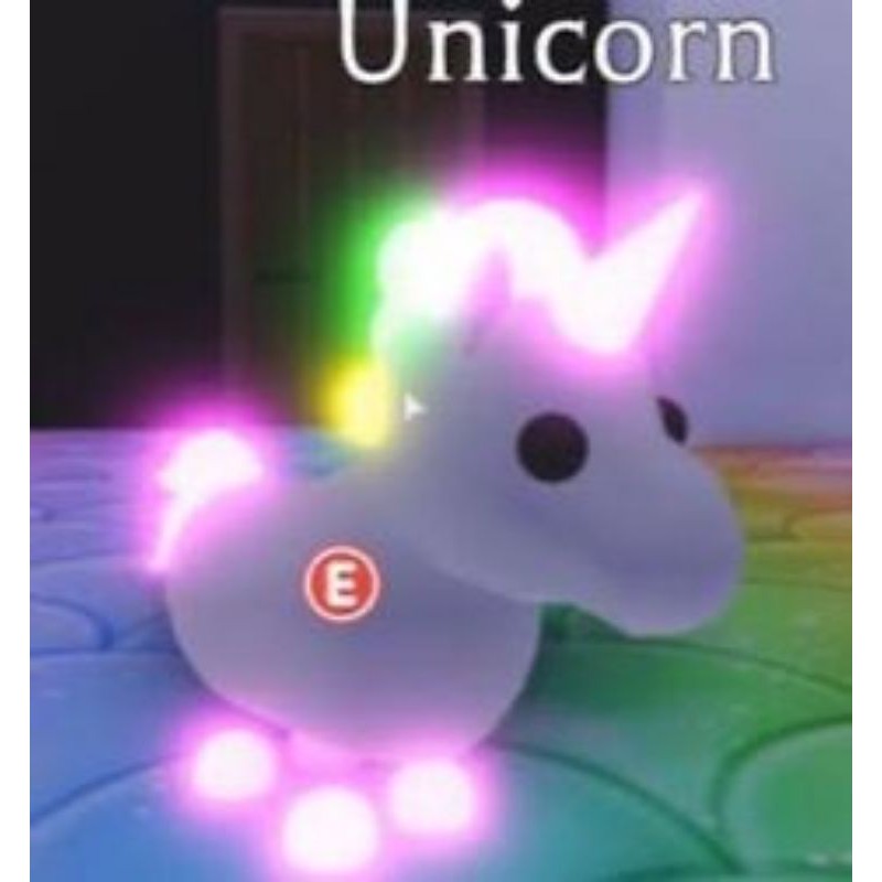Adopt Me Legendary Mega Neon Unicorn Fly Ride Mfr Shopee Malaysia - roblox adopt me mega neon pets