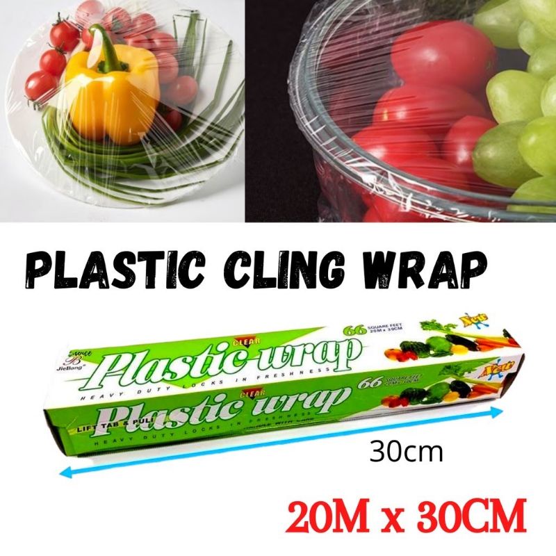 Plastic Wrap / Cling Wrap / Food Cover Foil Keeping Food Fresh 30cm