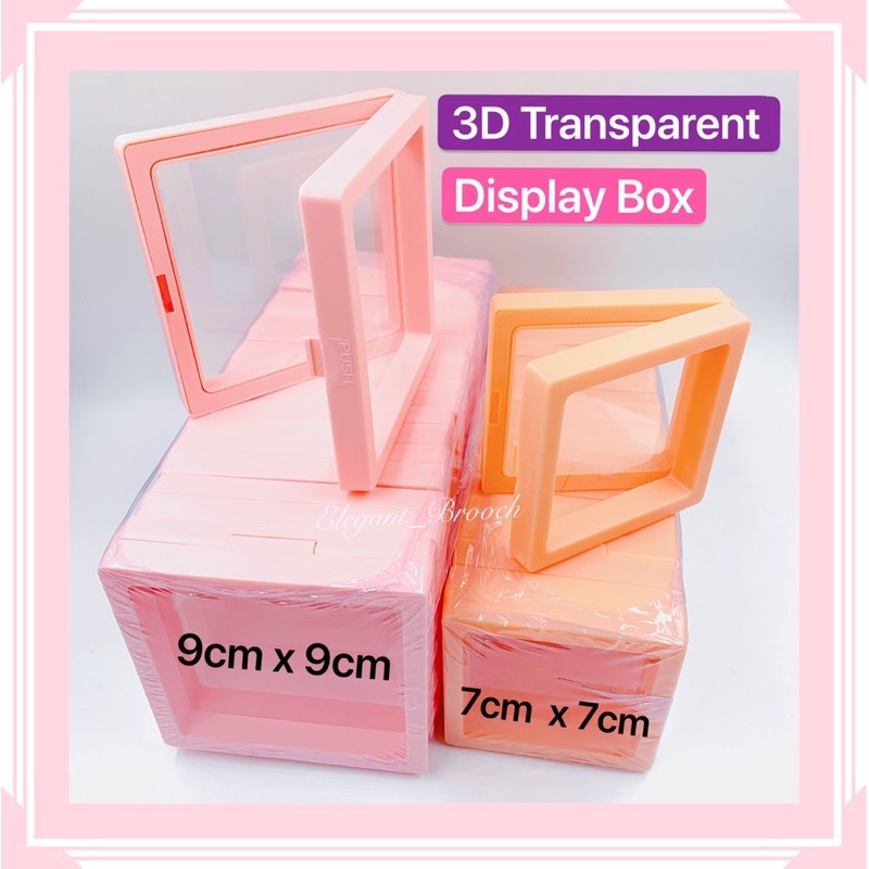 3D Transperant Display Box / Jewellry Box / Gift Box / Kotak Hadiah