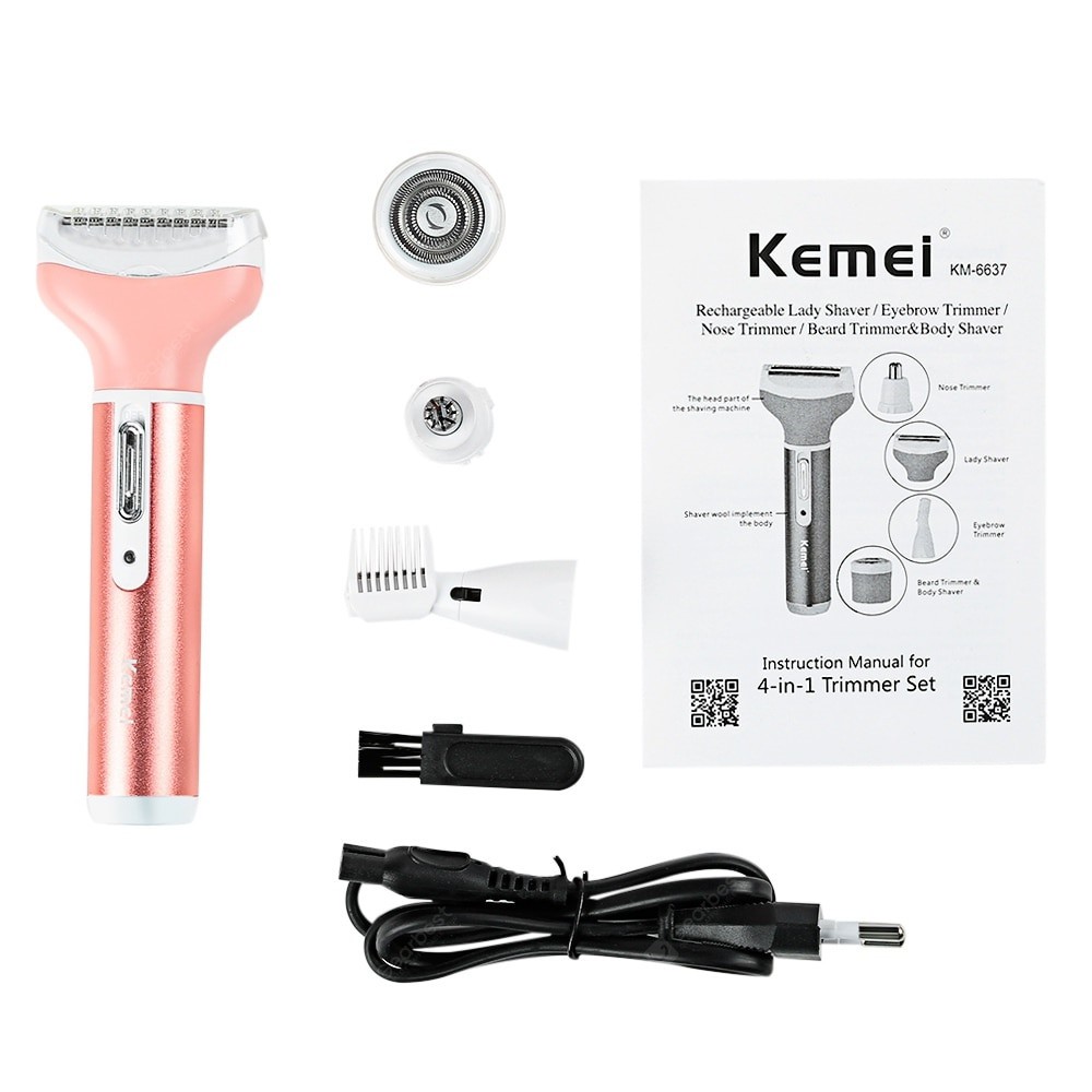 kemei lady shaver 4 in 1