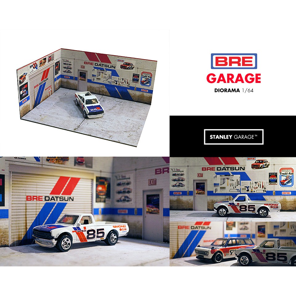 1/64 garage diorama free download