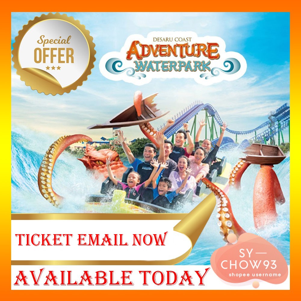 (EMAIL TICKET NOW) Adventure Waterpark Desaru Coast - Day Pass Open ...