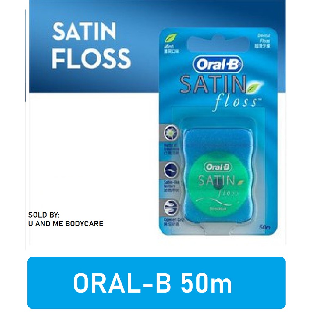 Oral B Satin Dental Floss Mint 50m | Shopee Malaysia