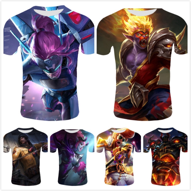 3D Printing Game Mobile Legends 3D Printed T-Shirt Unisex Tops Tees