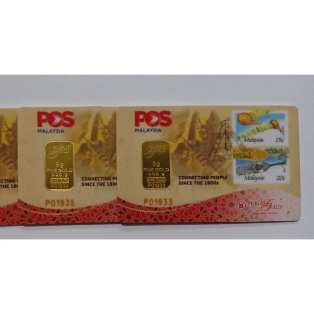 Public Gold 10 Gram Burung Belatuk Pos Malaysia Edition Shopee Malaysia