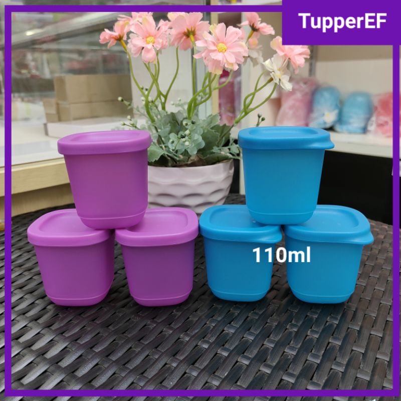 [Ready Stock] Tupperware Cubix Mini Square (3pcs) 110ml