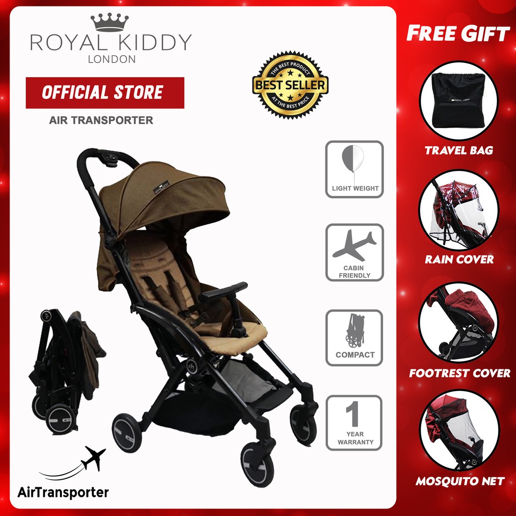 royal kiddy london air transporter lightweight compact stroller