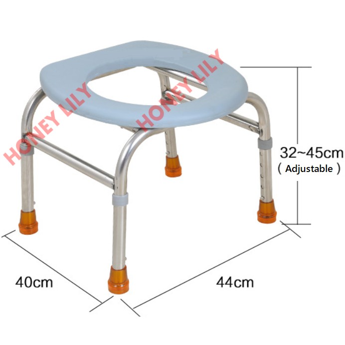 Kerusi Mangkuk Tandas Orang Sakit Tua Commode Chair Aluminium Bath Shower Mobile Potty Toilet Seat Medical Chair Shopee Malaysia