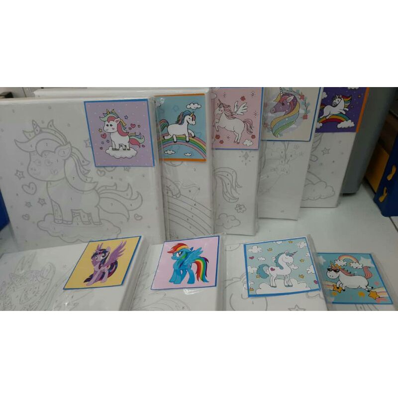 DIY Paint by numbers (Kids Collection) Shopee Malaysia