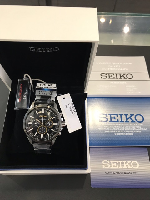 Seiko Criteria Solar Chronograph SSC679P1 Stainless Steel Sapphire Crystal  Men's Watch | Shopee Malaysia