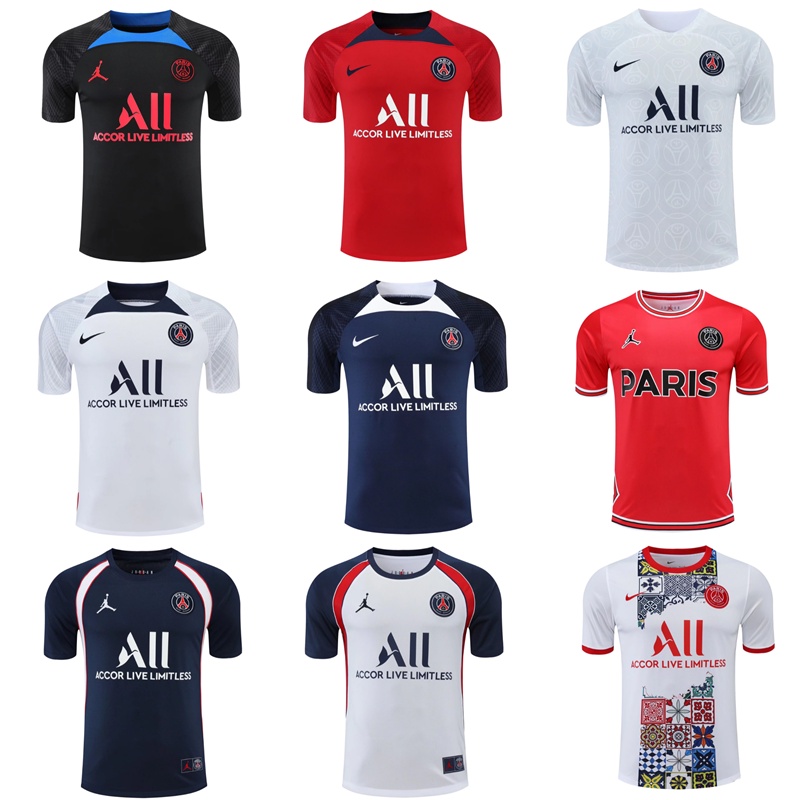 2022 2023 Paris Training clothes Pre-match clothes Football Jersey PSG ...