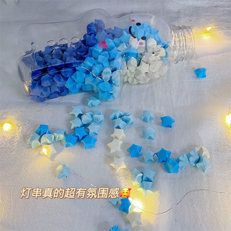 小红书同款姜饼人星星瓶星星折纸渐变色许愿星幸运星闺蜜生日礼物 Reliable Multi - Image 5