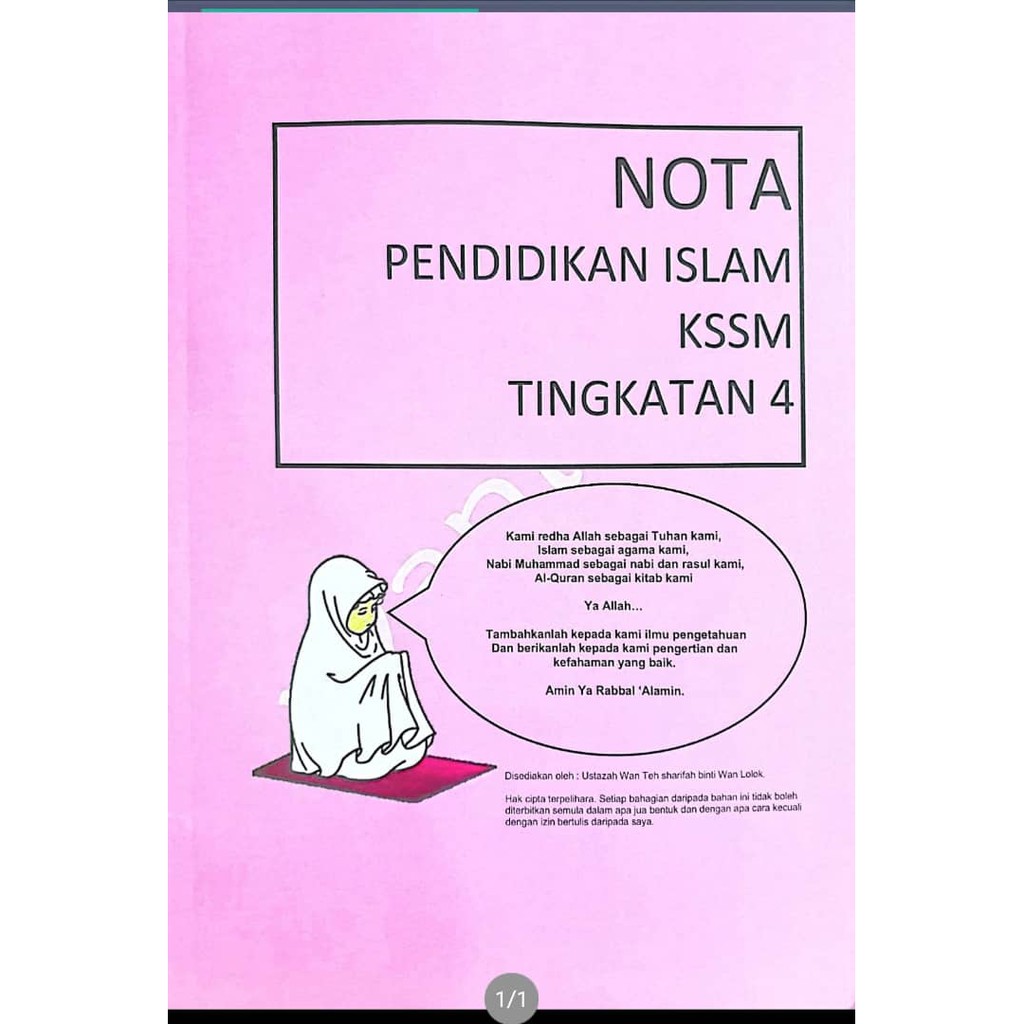 Buku nota pendidikan islam tingkatan 4 kssm  BeeCost