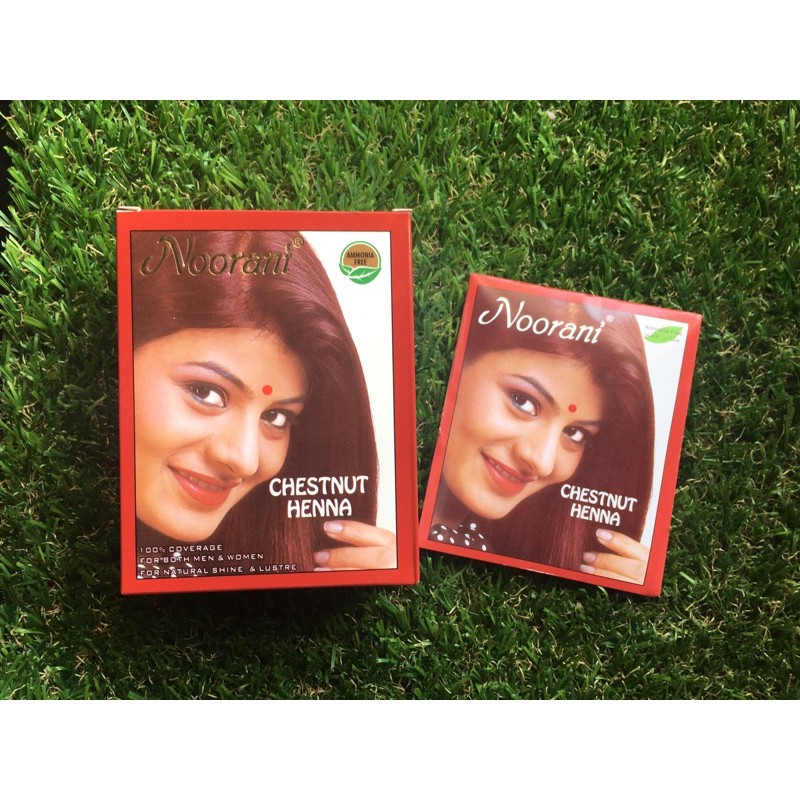 Hair Henna Inai Rambut Noorani 6 Packets Box Shopee Malaysia