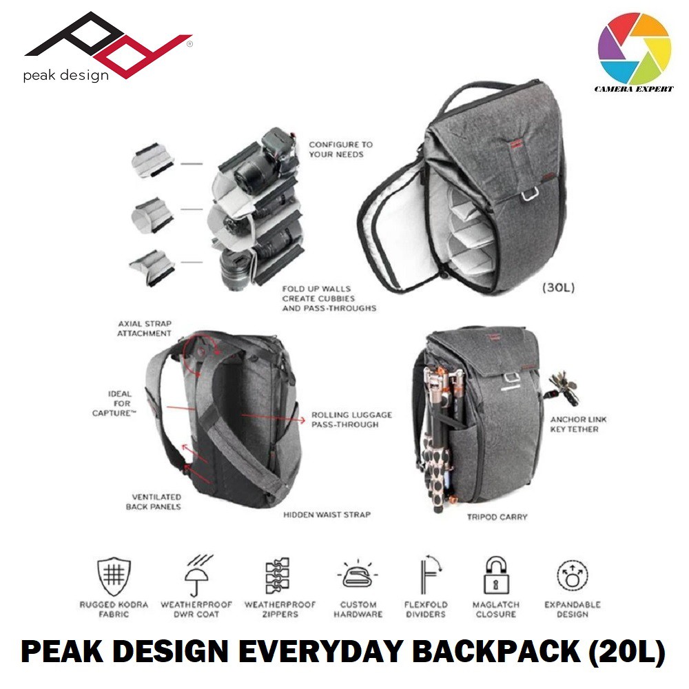 peak design backpack malaysia