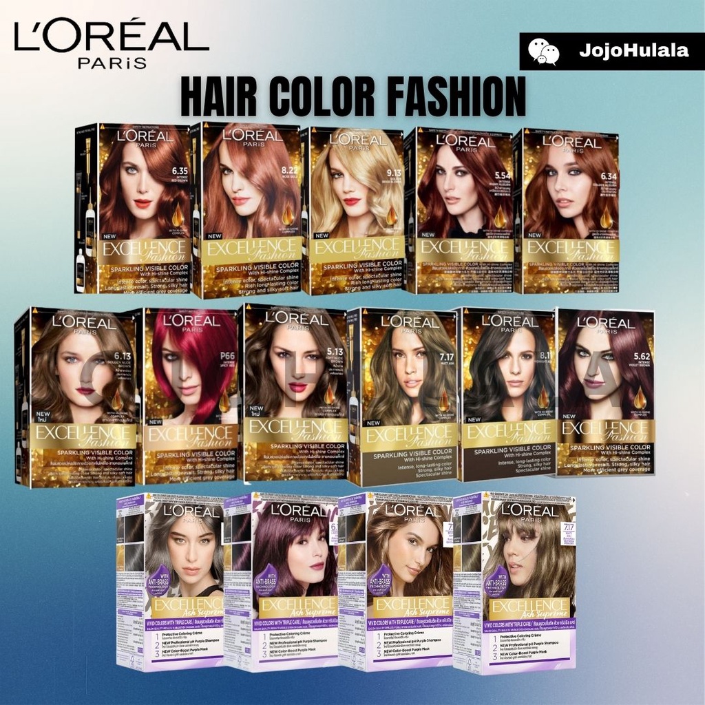 Loreal Hair Color Loreal Paris Excellence Fashion Hair Color Cream Coloring  Care | Shopee Malaysia