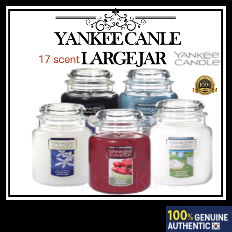 [Yankee Candle] Large Jar Candle 623g - (Pink Sands / Midsummer Night / Lemon Lavender/ Eucalyptus / Sage & Citrus / Black Cherry / Wedding day / Mango / clean cotton and more)