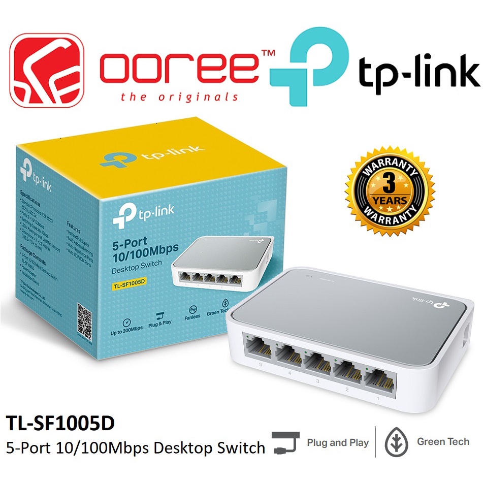 TP-Link Netzwerk Switch 5 Port SWITCH TL-SF1008D 8-PORT TP-LINK - Switches - Delta 8-Port Switch Für Heimnetzwerk