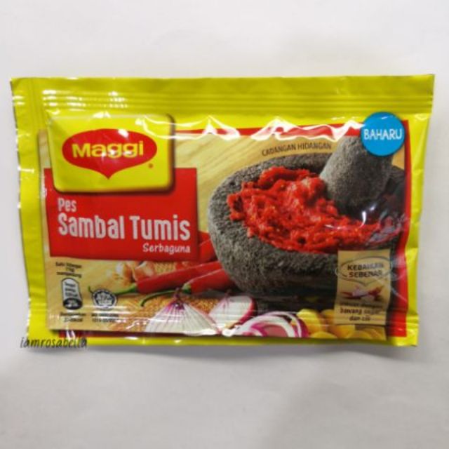 Maggi Pes Sambal Tumis Serbaguna 30g 60g Halal Shopee Malaysia