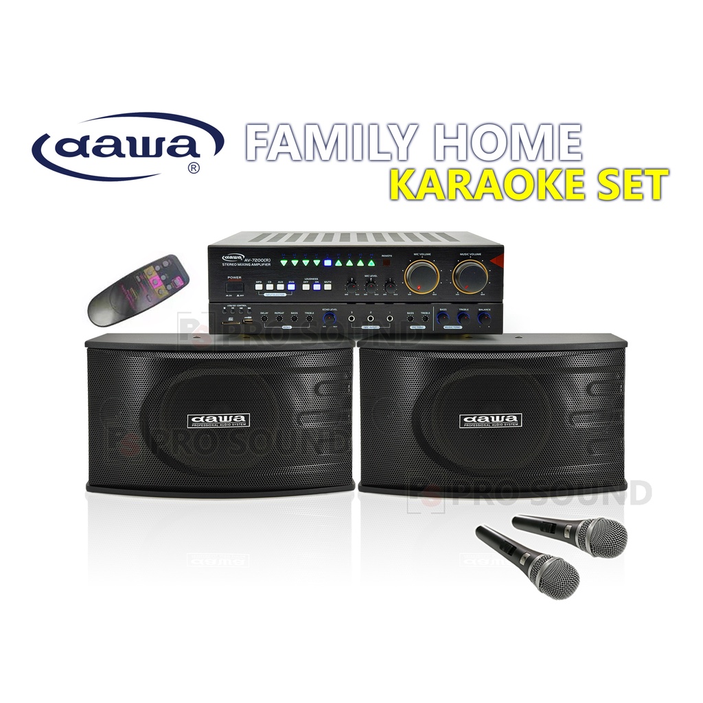 ( Ready Stock) DAWA Home Karaoke 10inch Speaker Karaoke Set Package AV7200(R) Shopee Malaysia