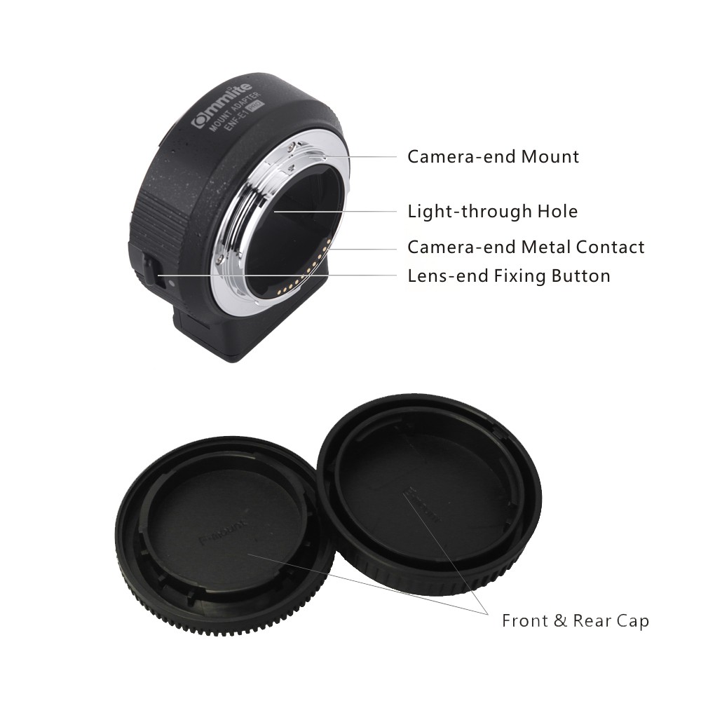 VR for Nikon F Lens to Sony E Mount Camera A9 A7RIII A7RII A7III A7II