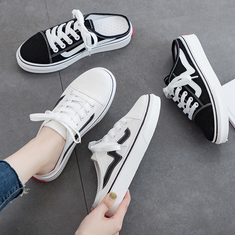 backless white sneakers