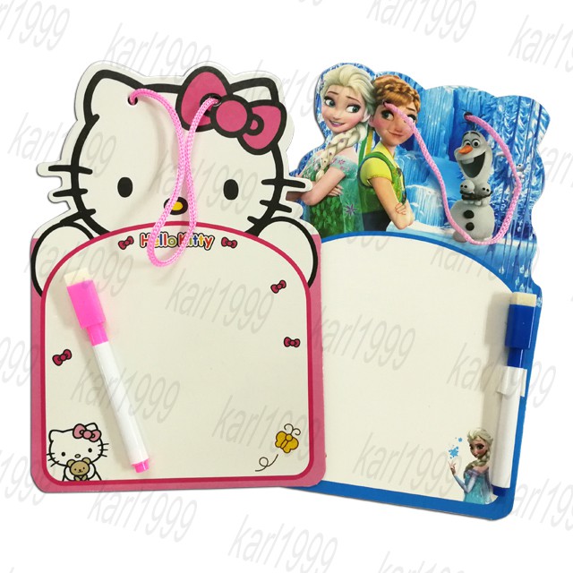 Stationery Set / Children Whiteboard / Cartoon Mini Whiteboard Set Shopee Malaysia