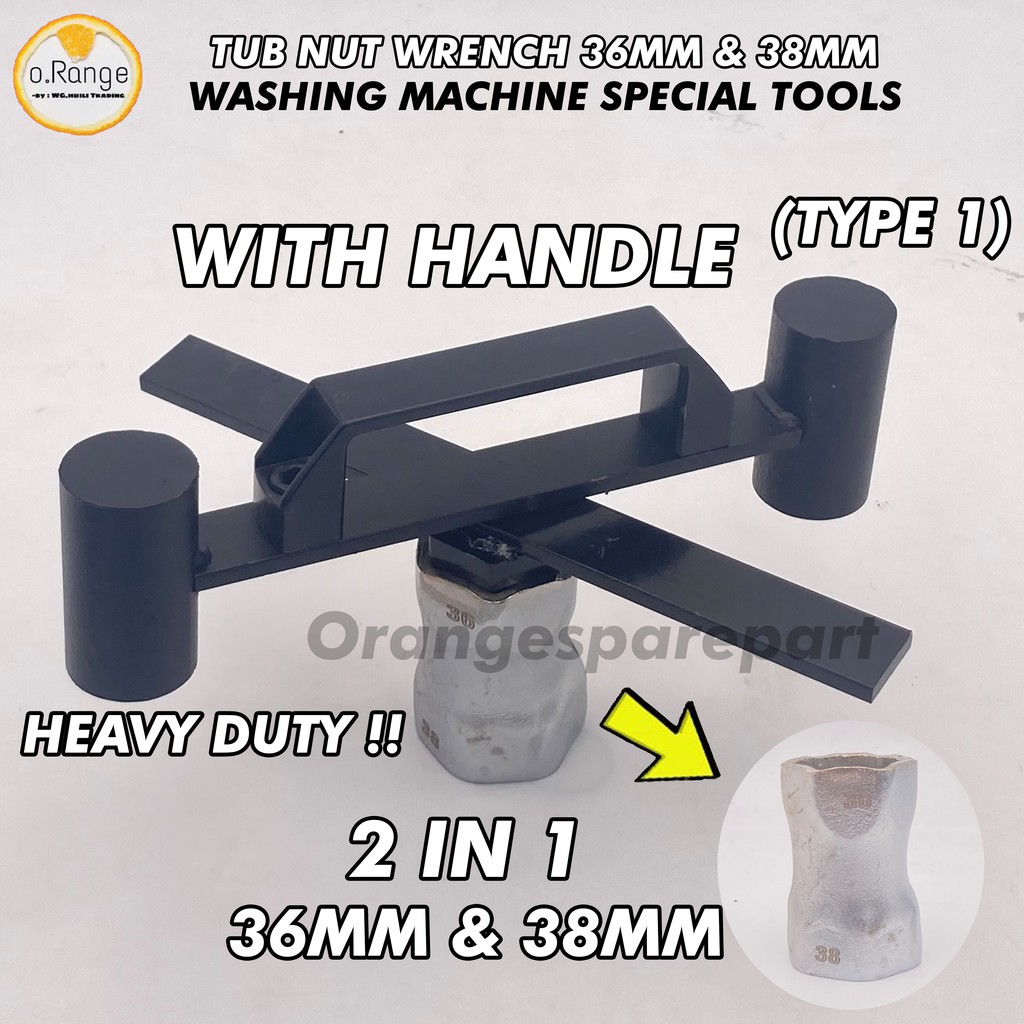 FULL SET Washing Machine Tools Tub Nut Wrench 36MM & 38MM 1Set Complate For Easy Job Repair DIY