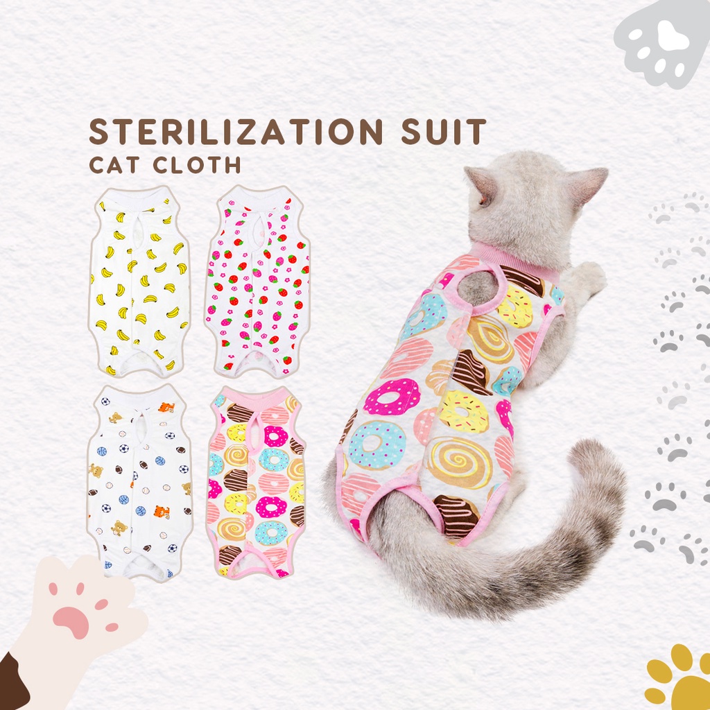 Pet Cat Recovery Suit Sterilization Care Pet After Surgery AntiLick