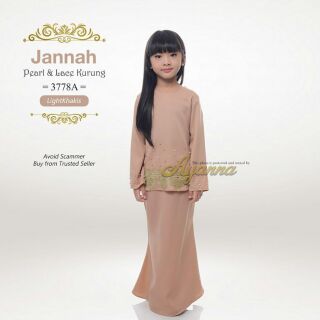  Baju  Kurung  Budak  Jannah 3778A XS XXL Baju  Raya 2021  