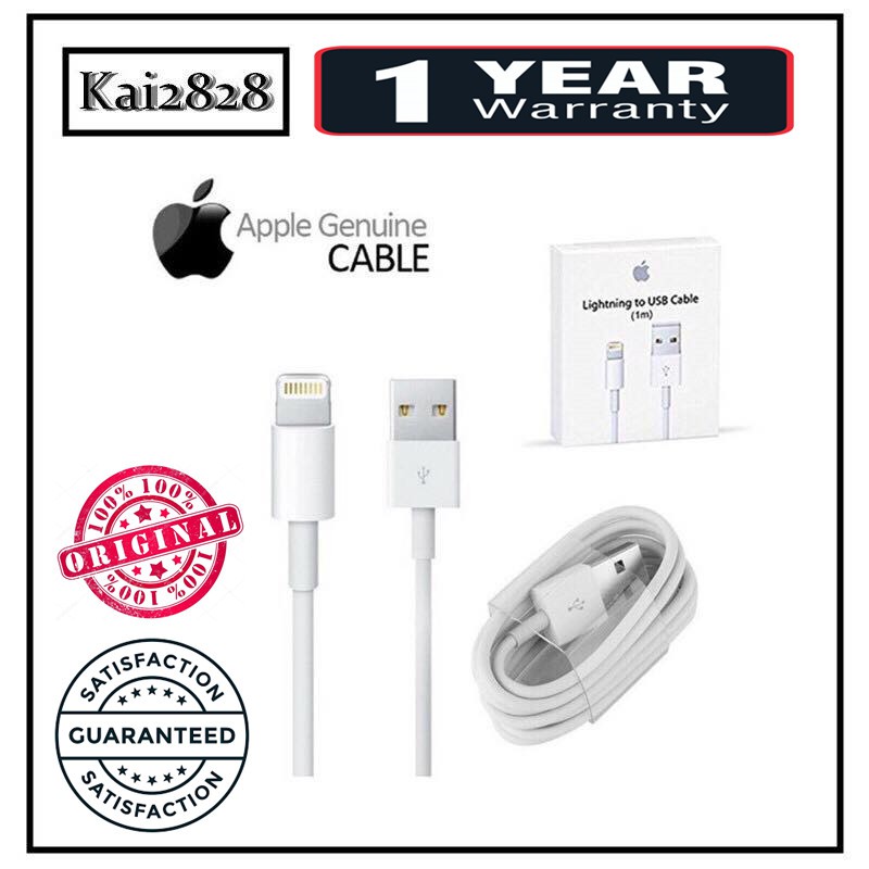 Malaysia Original Apple Iphone Ios Cable 6 6s 7 7plus 8 X Plus Usb Cable Charger Import 1m Cable Shopee Malaysia