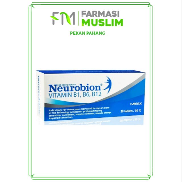 Neurobion Vitamin B1 B6 B12 6x10 Coated Tablets Shopee Malaysia