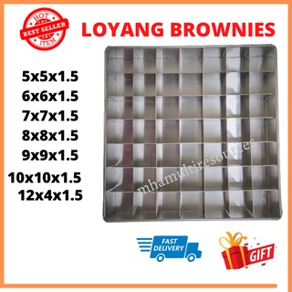 Buy Loyang Brownies With Cutter 5 Inch 16petak 6 Inch 25 Petak 8 Inch 36 Petak Seetracker Malaysia