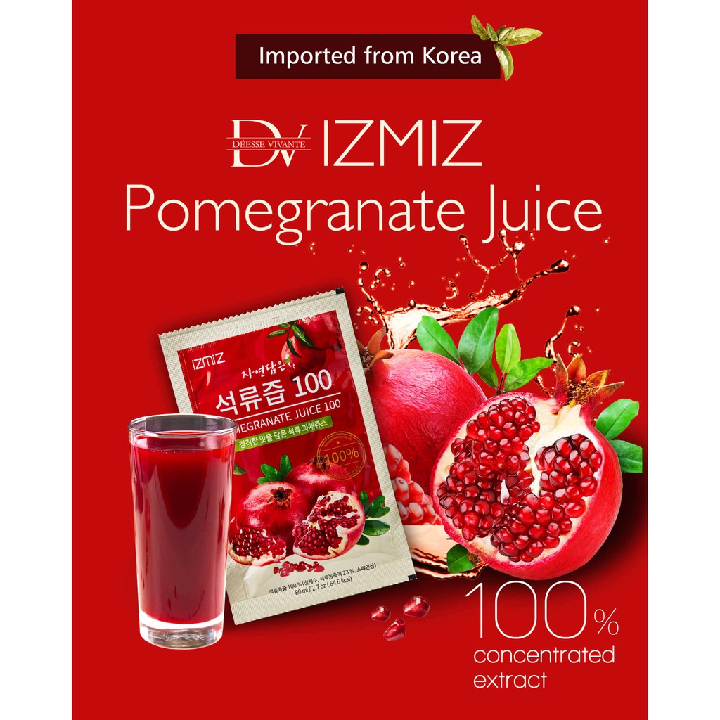 Dv Izmiz Pomegranate Juice 逸直美高濃度紅石榴美妍飲 Shopee Malaysia