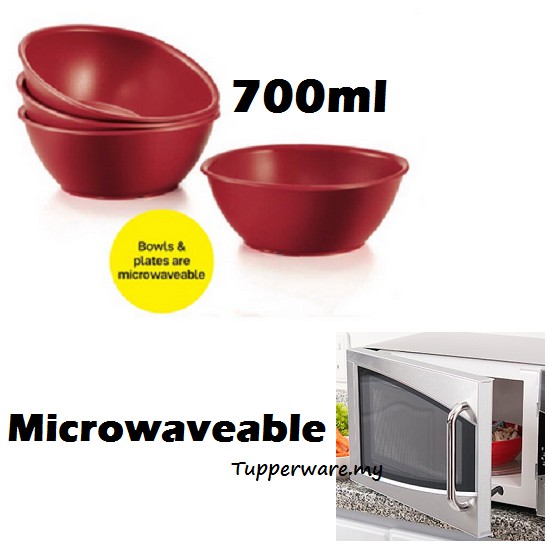 Tupperware Microwaveable Royal Red Bowls bowl 700ml