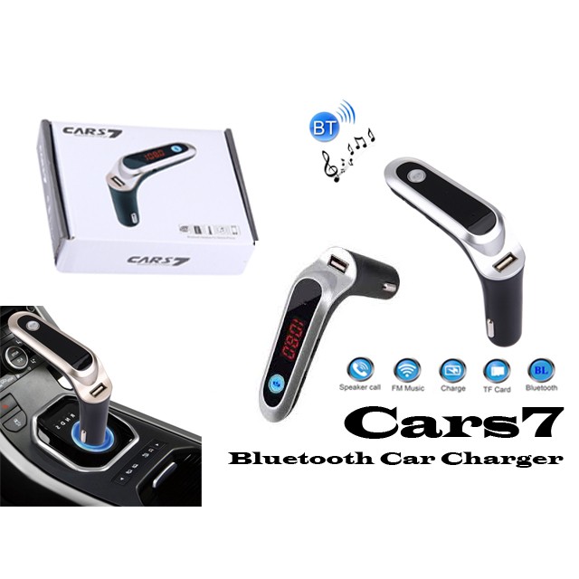 CARS 7 Bluetooth Car Charger With Phone Answering function and USB port |  Shopee Malaysia