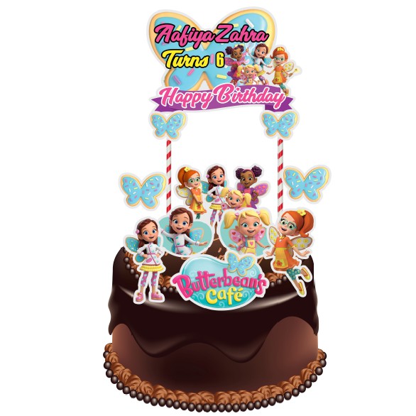 Butterbean S Cafe Cake Topper Shopee Malaysia