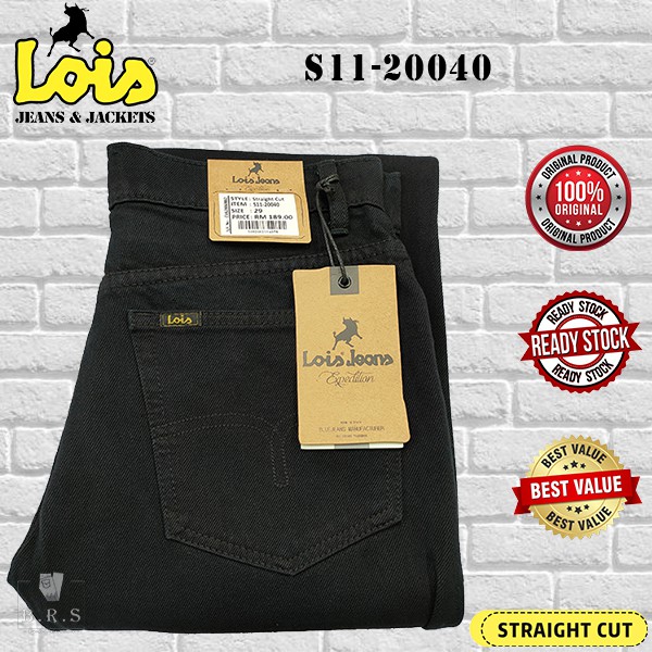 [ LOIS ] ( SIZE 28-38 ) MEN'S JEANS STRAIGHT CUT / FASHION JEANS / SELUAR PANJANG JEANS LELAKI S11-20040 (S11-8040)