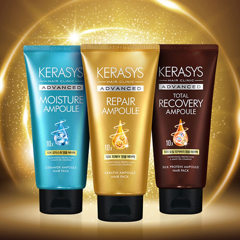 KERASYS Advanced 10x MOISTURE Ampoule / REPAIR Ampoule / TOTAL RECOVERY