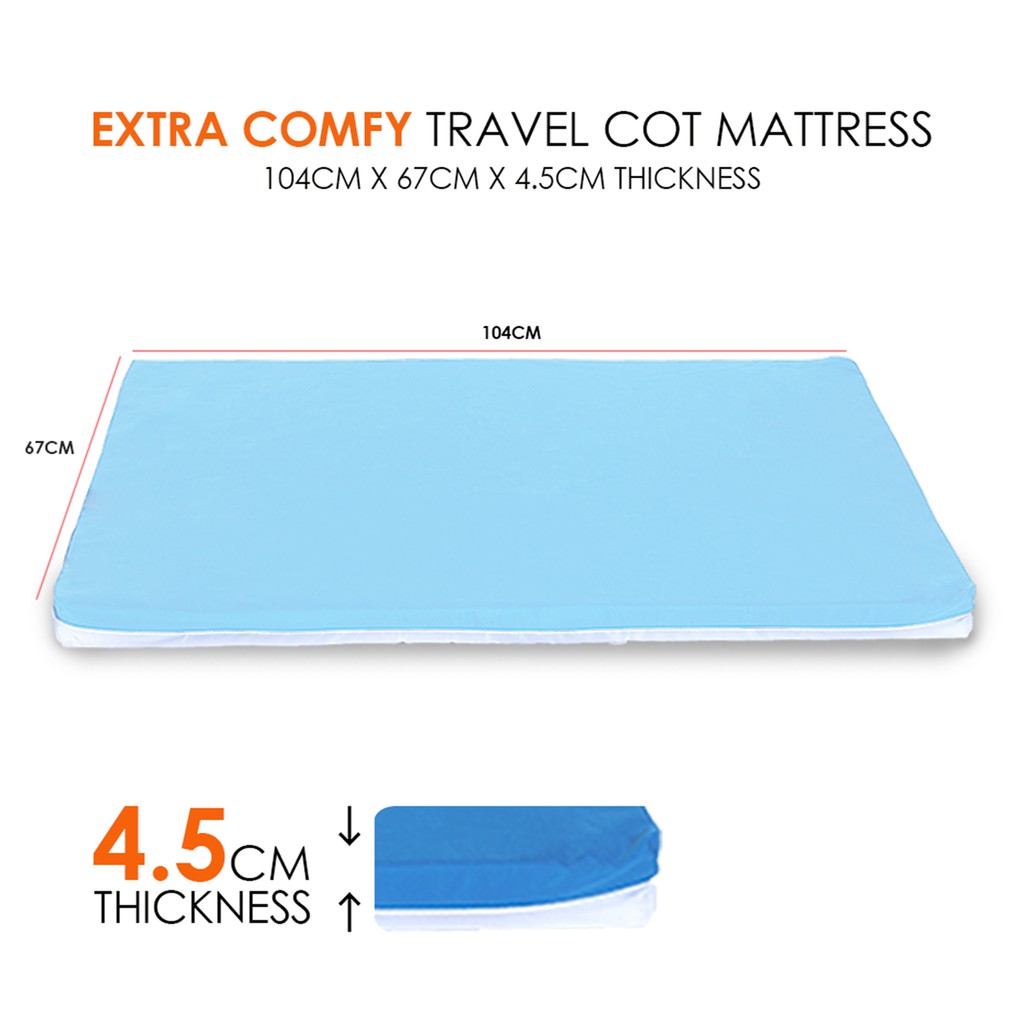 Extra Thick 4 5cm For Extra Comfort Support Baby Cot Mattress
