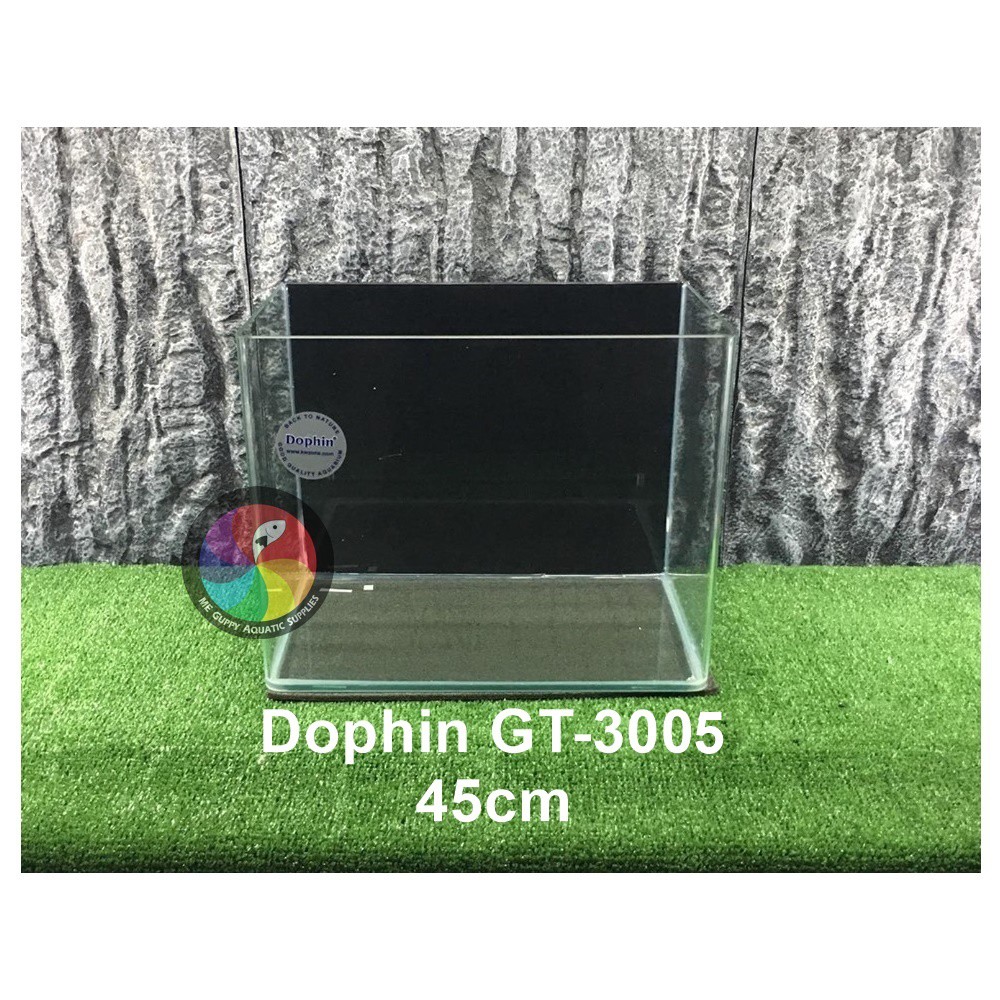 Aquarium 45cm Curve Fish Tank Black Background (Dophin GT3005