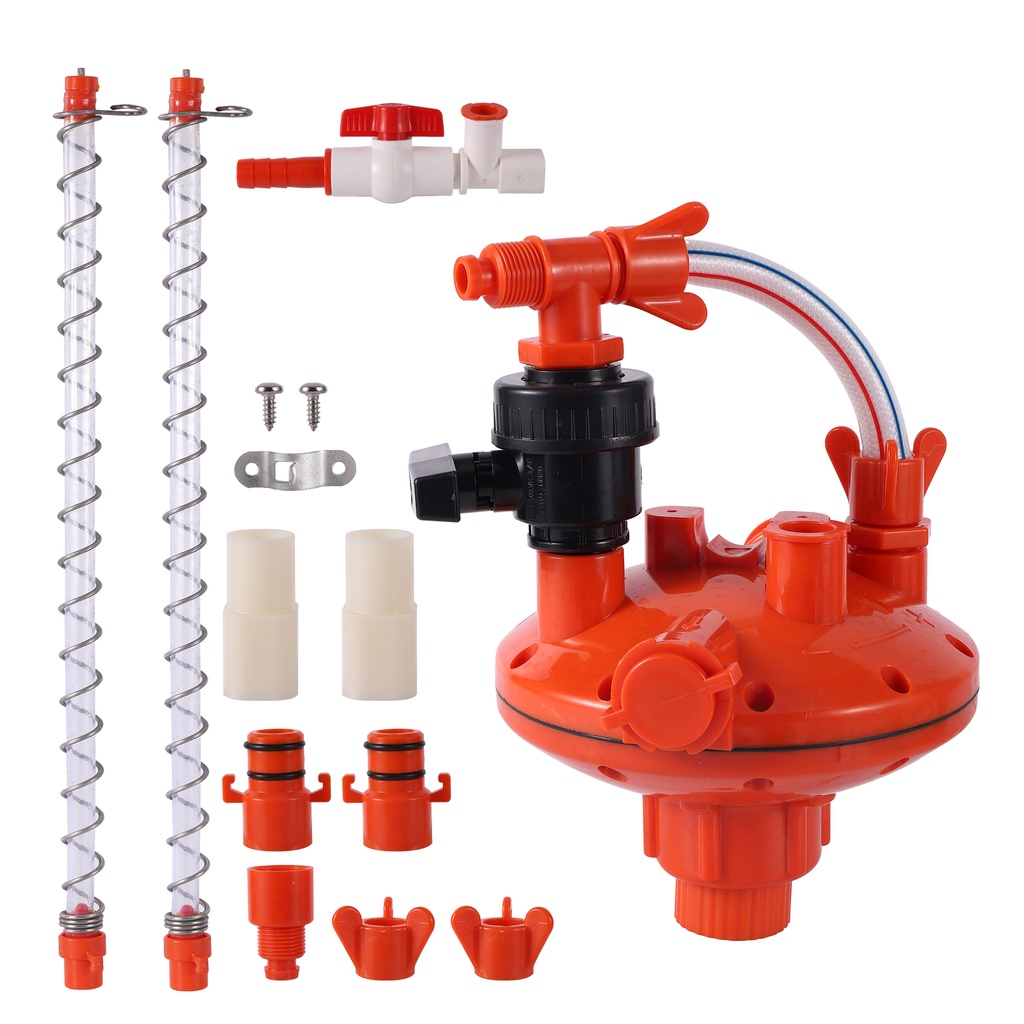 Poultry Feeding Set Poultry Farming System Water Line Water Pressure Automatic Pressure Regulating Valve Buck Regulator Chicken Duck Feeding Supplies