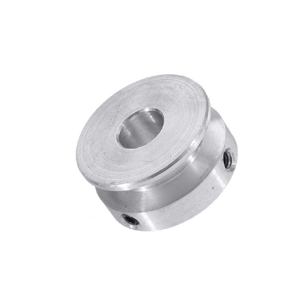 1PC 16mm Single Groove Pulley 4/5/6/8mm Fixed Bore Pulley Wheel for Motor Shaft 6mm Round Belt Aluminum Alloy Width : 5mm 
