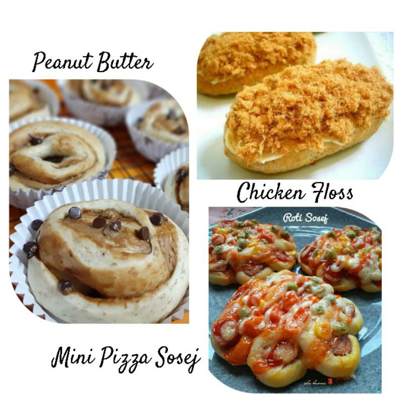 Mini Pizza Sosej Hotdog Bun Roti Floss Peanut Butter Roti Manis Sweet Bun Shopee Malaysia