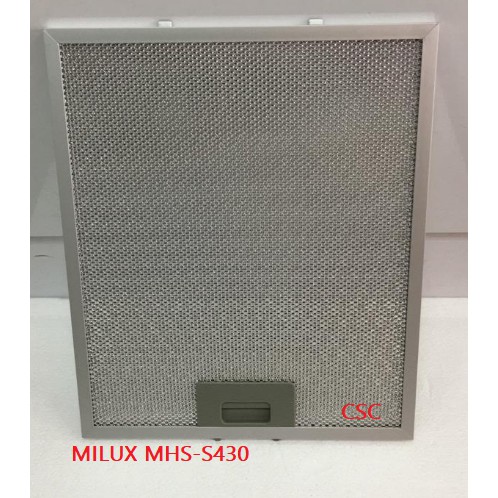 100% Original MILUX MHS-S430 Cooker hood Aluminium FIlter/Charcoal filter